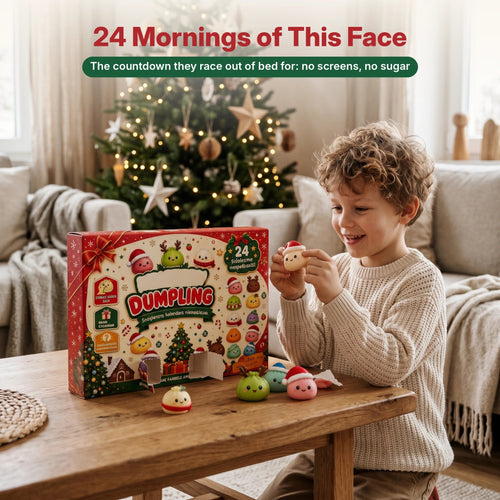 2026 Squishy Dumpling Advent Calendar with 24 Different Holiday Characters for Kids