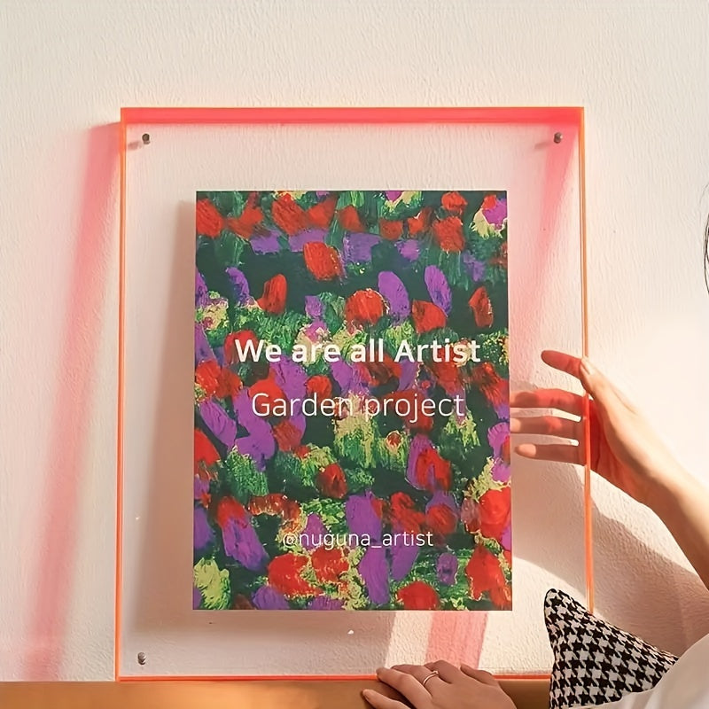VividFrame – Colorful Transparent Photo Frame for Wall and Table Bowlift