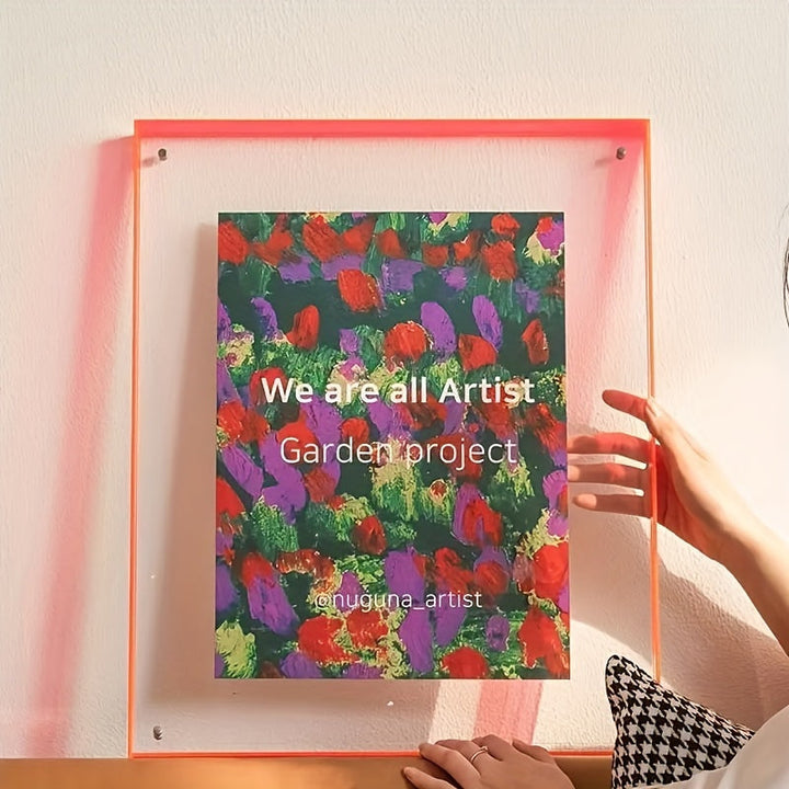 VividFrame – Colorful Transparent Photo Frame for Wall and Table Bowlift