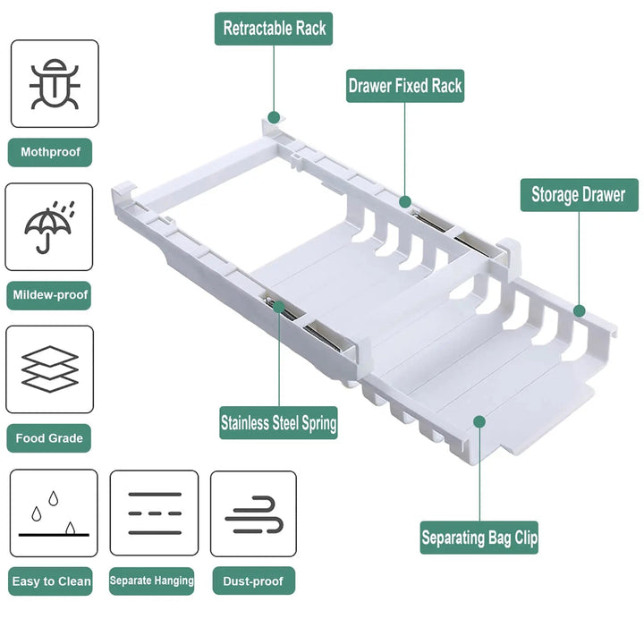CoolNest Storage Solution — Finally, organization that keeps your food fresh and eliminates stress in the refrigerator | Bowlift