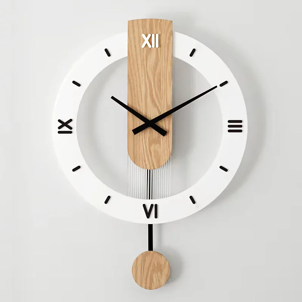 BowLift | Nordic Modern Solid Wood Wall Clock