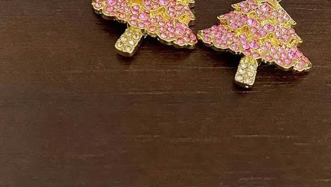 BowLift | Micro-inlaid Christmas Tree Earrings Female Design Fashion