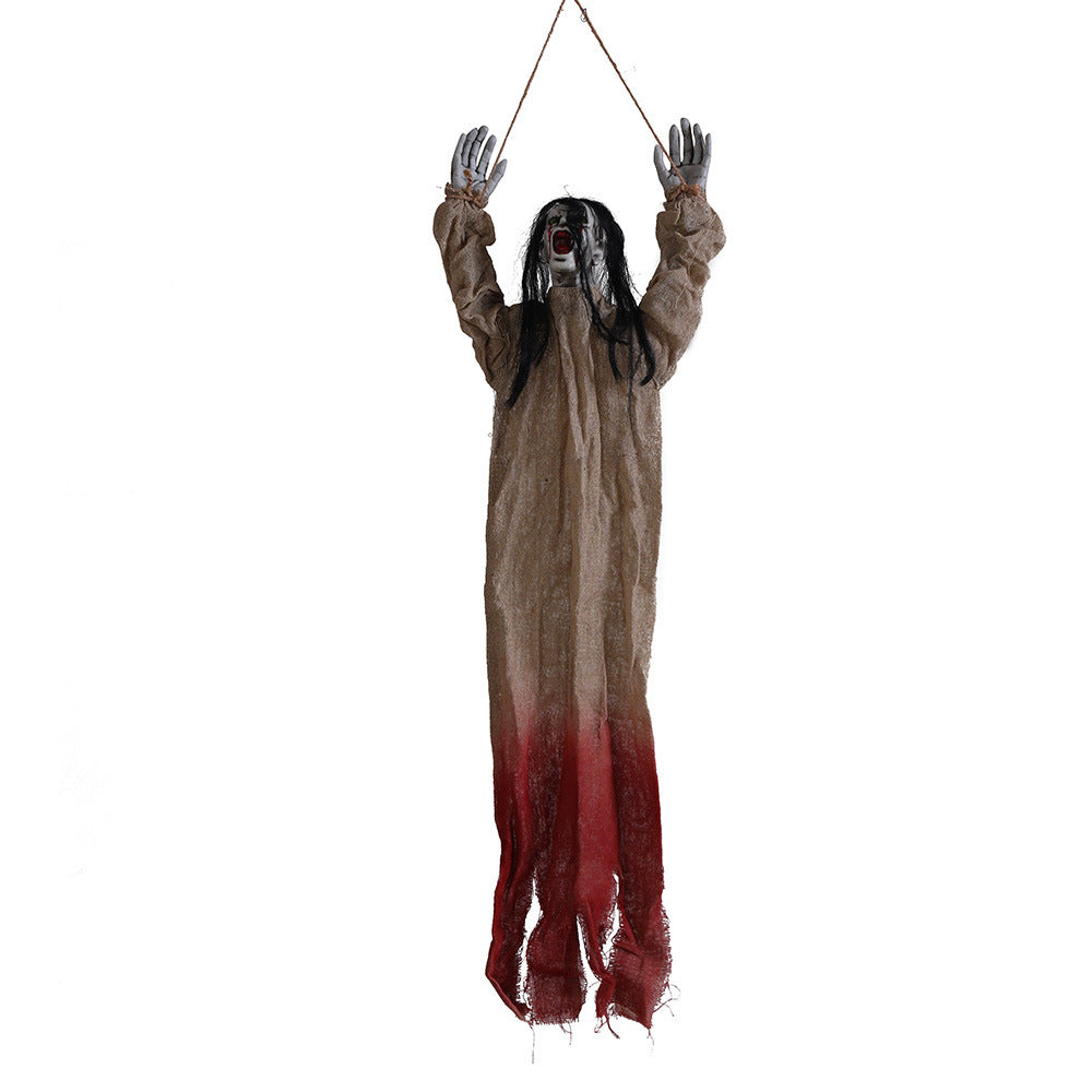 BowLift | Halloween Hanging Decoration – Creepy Ghost with Blood Stains