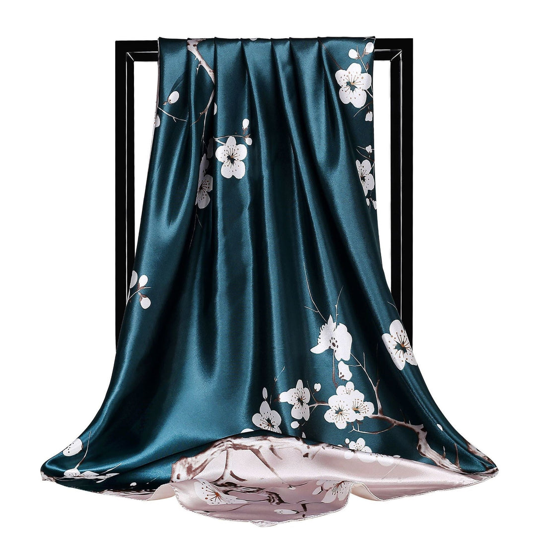 BowLift | Large square scarf Simulation silk scarf All-match scarf Scarf