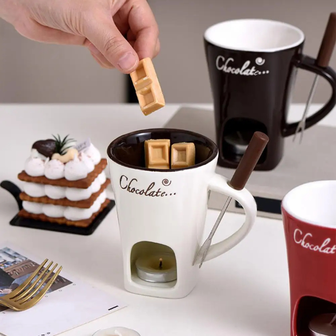 ChocoFondue - Elegant Bowl for Meltable Chocolate & Cheese Bowlift
