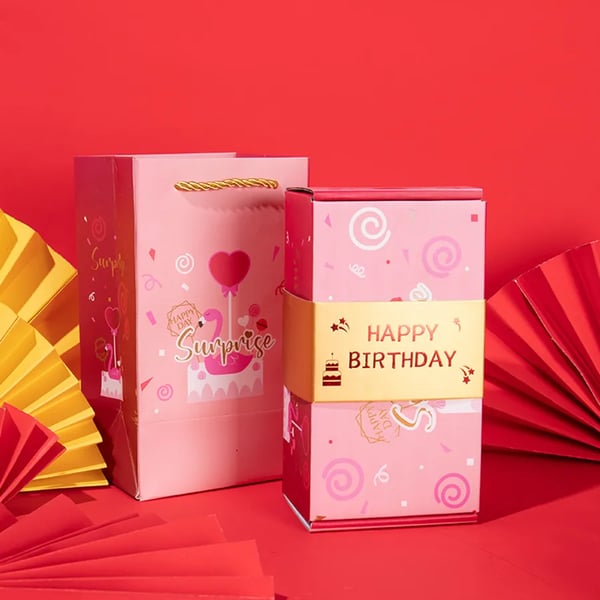 BowLift | Pop-Up Gift Box | Surprise Box with Jumping Dice | Perfect for Birthday, Wedding & Christmas
