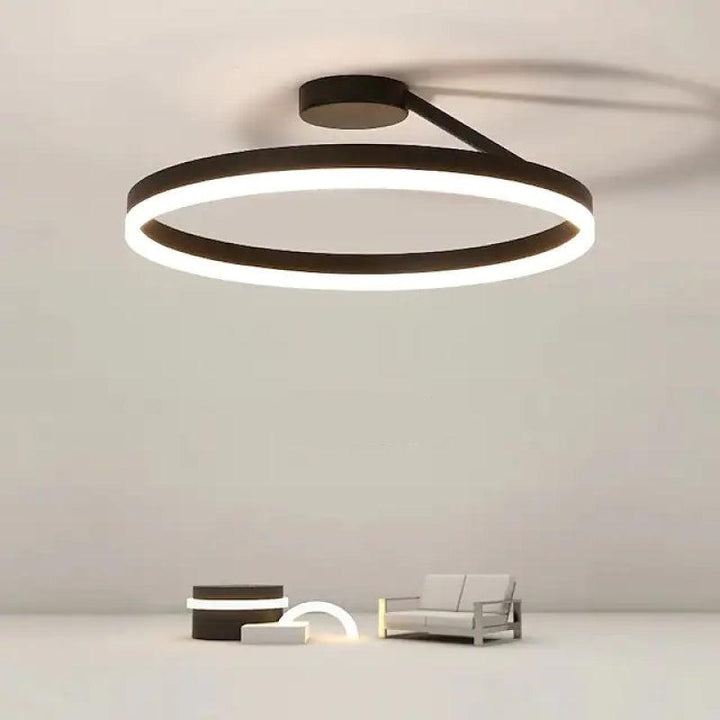 BowLift | RadiantGlimmer Ceiling Light - Luxurious golden LED lighting with metal elements