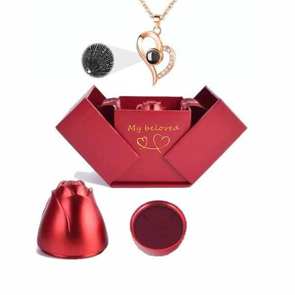 BowLift | Love Projection Heart Necklace (I love you in 100 languages)