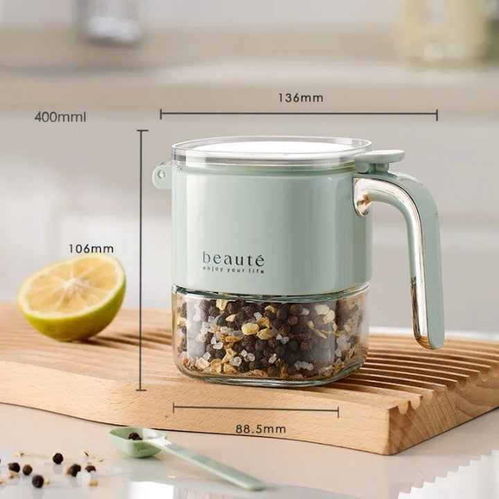 BowLift | Square Glass Seasoning Dispenser Bottle