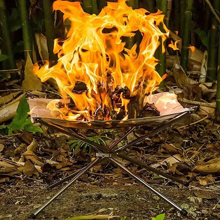 BowLift | Foldable Fire Pit Stand – Portable Fire Pit for Camping & Outdoor