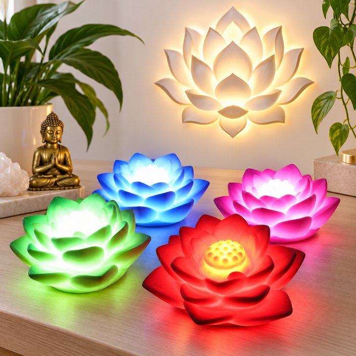 Floating Lotus LED Candle Lights Bowlift