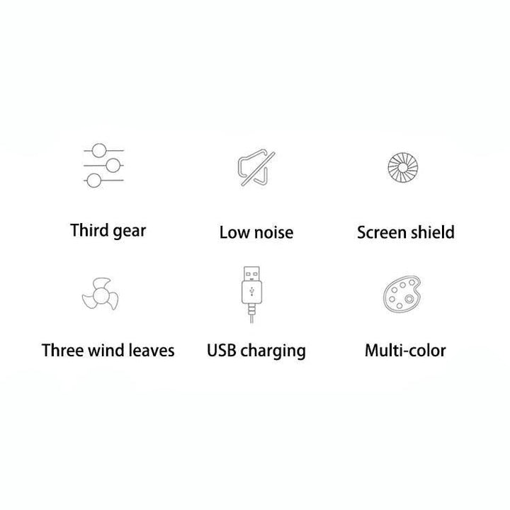 Portable USB Rechargeable Mini Handheld Fan | Bowlift