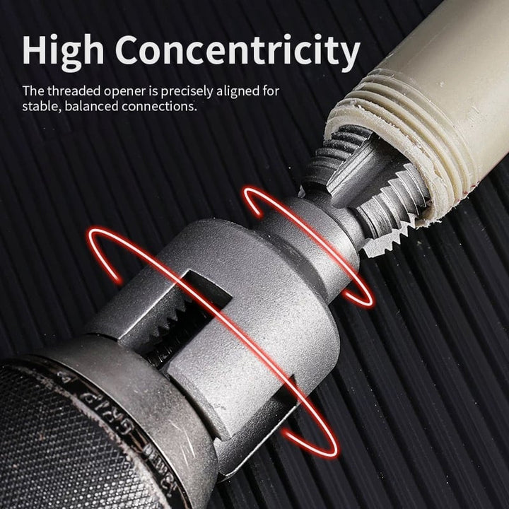 BowLift | Pipe Threading Tool | Dual-Function Internal & External Threads | 40Cr Alloy Steel | 1/2" or 3/4"