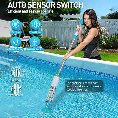 BowLift | US Standard - 3in1Cordless Rechargeable Powerful Motor Swimming Pool Vacuum Cleaner