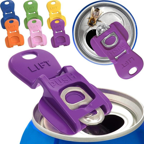 BowLift | Beverage Barricade 2.0 – Snap-On Can Lid with Tab Opener & Spill Guard
