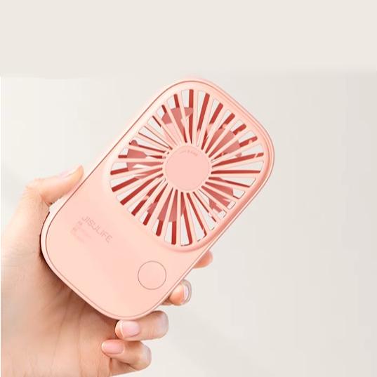 Mini Handheld USB Rechargeable Fan with 3 Speeds, Portable Lash Fan & Desk Stand | Bowlift