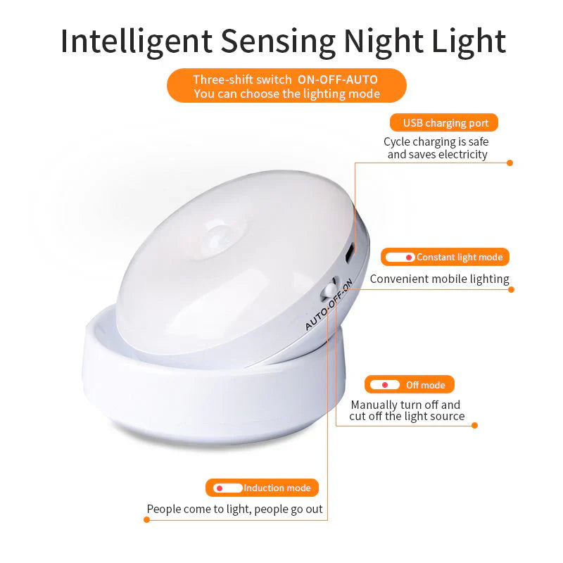 Smart Motion Sensor Night Light - Elara | Bowlift