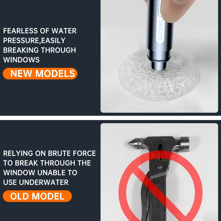 Car Emergency Rescue Hammer with Seatbelt Cutter | Bowlift