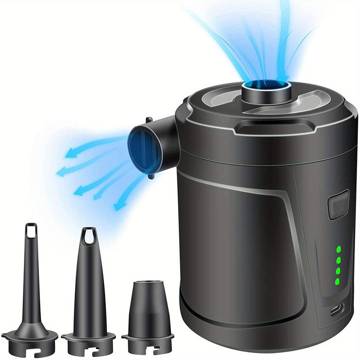BowLift | Rechargeable Wireless Mini Electric Air Pump - Lightweight USB Pump for Outdoor Use, Inflates Air Mattresses and More