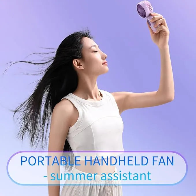 USB Rechargeable Mini Portable Fan With 3 Speeds | Bowlift