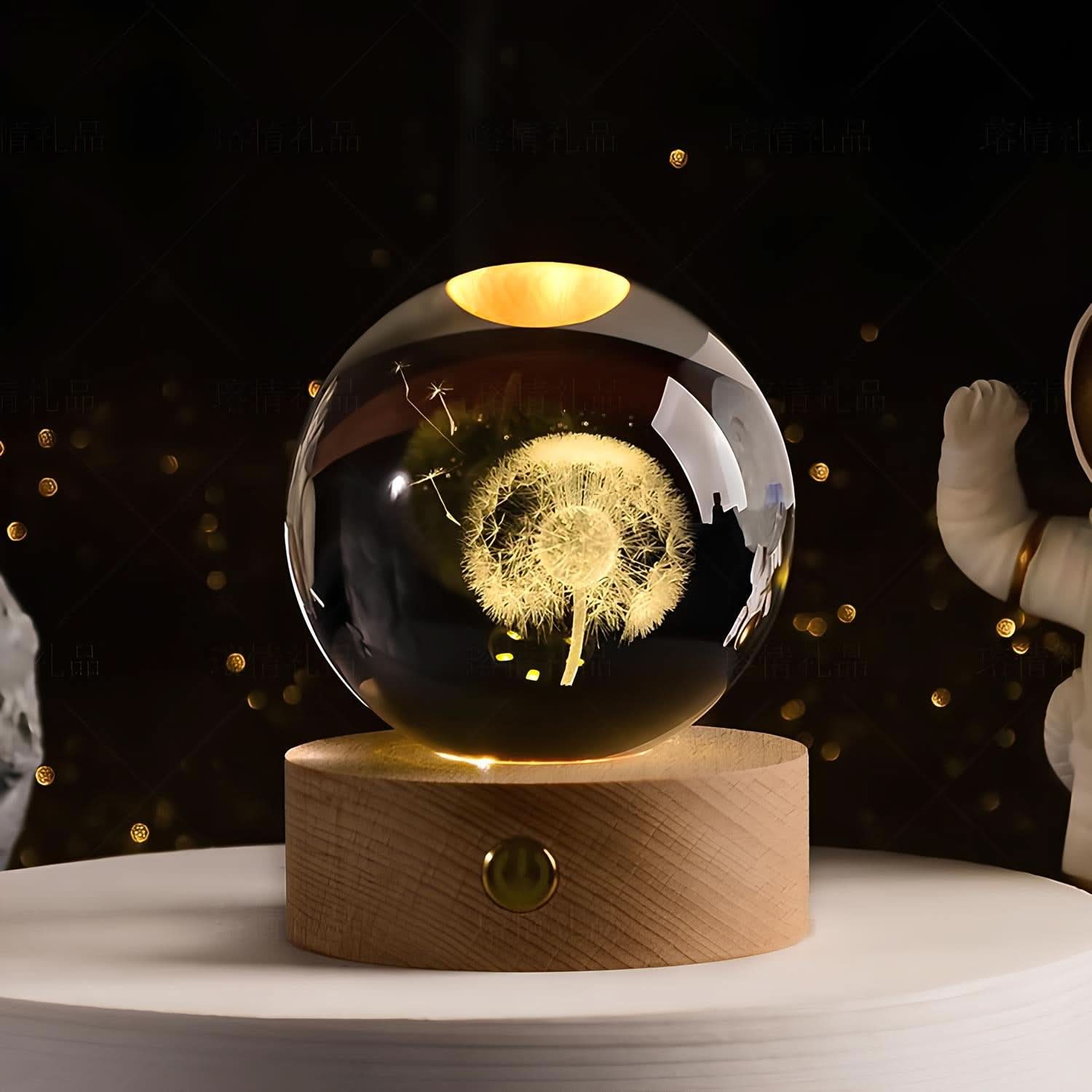 BowLift | Luminous Crystal Ball LED Night Light Decor