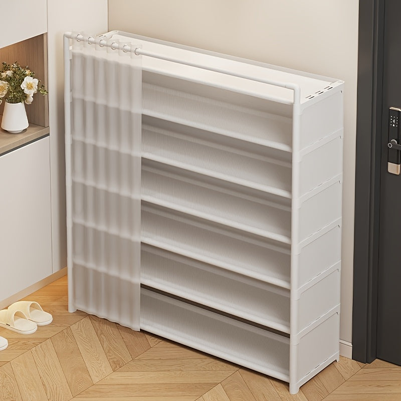 Foldable shoe rack with dust protection 4–7 levels | Bowlift