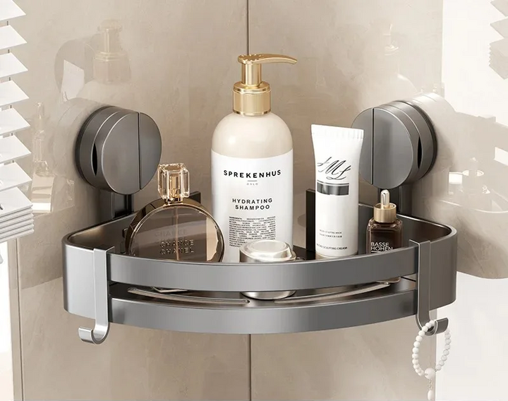 AquaGrip – Luxury Suction Cup Bath Shelf without Drilling Bowlift