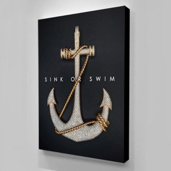 Sink Or Swim - Canvas Wall Art Painting | Bowlift
