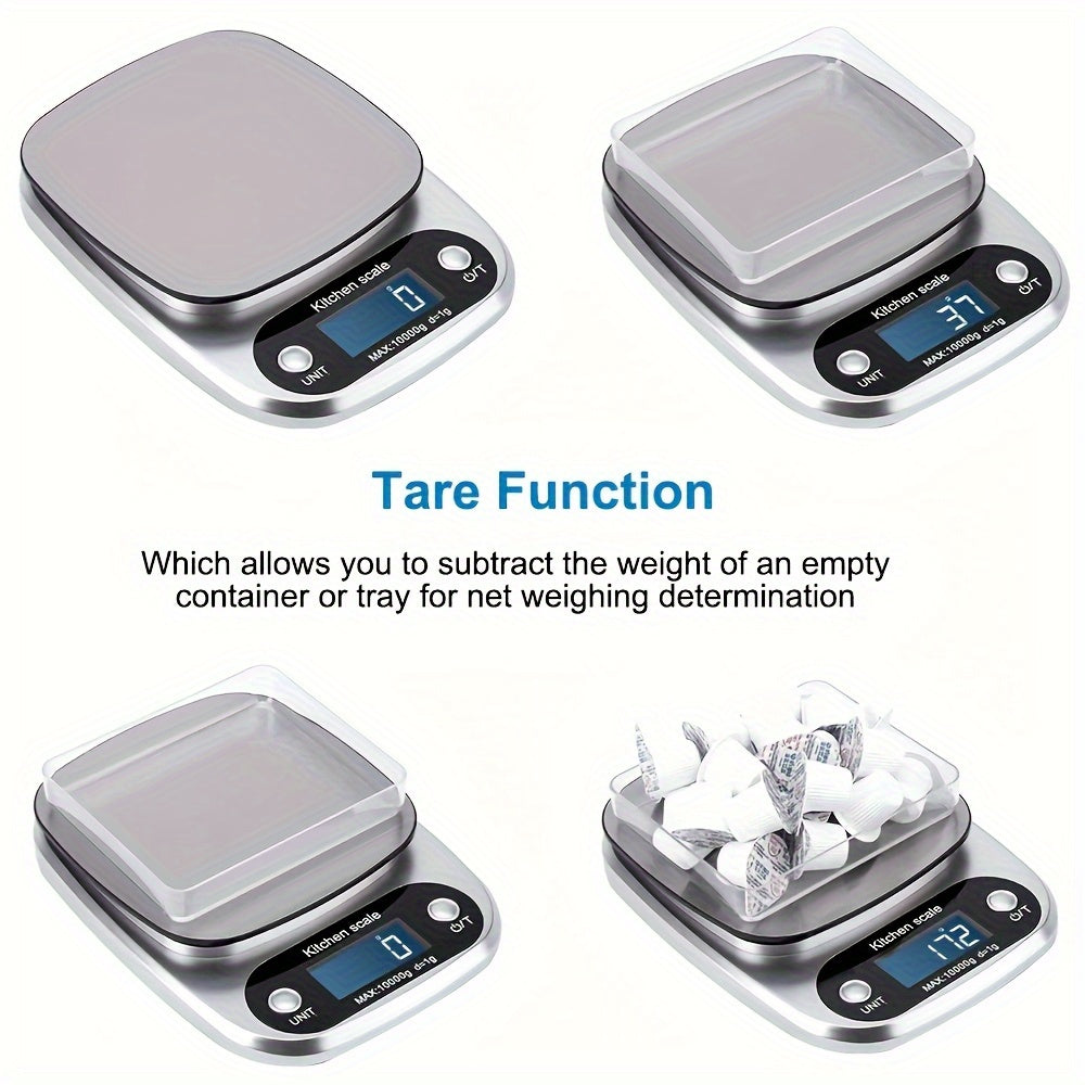 Digital kitchen scale stainless steel | Bowlift
