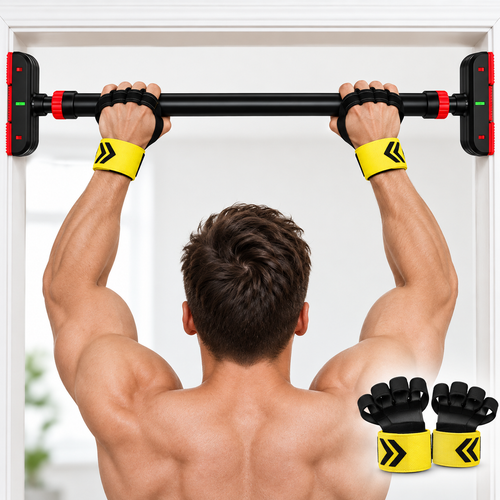 Adjustable Doorway Pull-Up Bar with Safety Level Bowlift