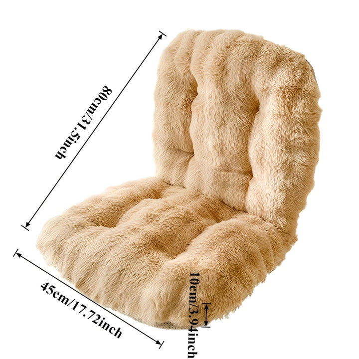 Soft seat cushion made of faux fur – Extra thick & cuddly | Perfect for chair and sofa | Bowlift