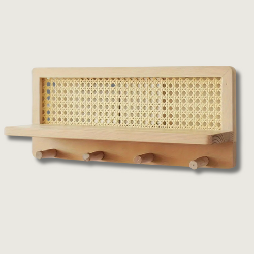 BowLift | HookShelf - Wooden Shelf with Hooks
