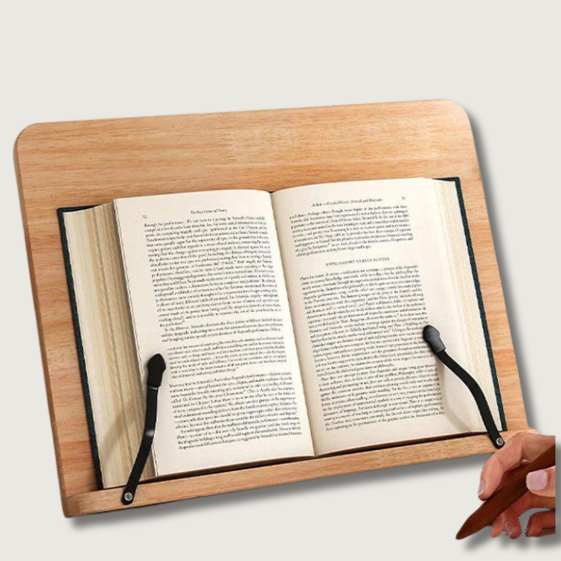 BowLift | NaturalEase - Wooden Tablet Holder