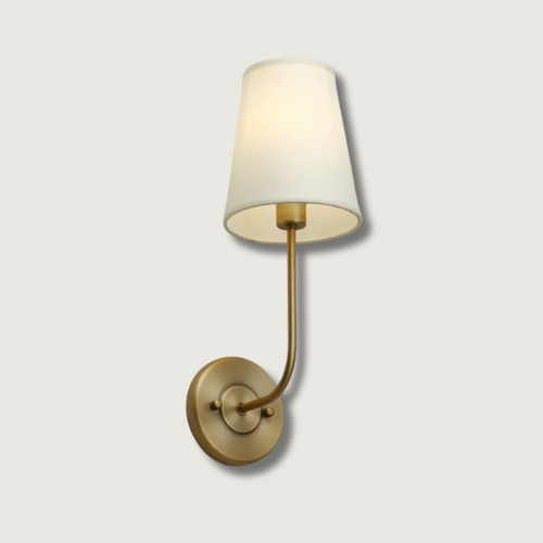 BowLift | LoomGlow – Modern Wall Lamp Featuring Woven Metal and Soft Fabric