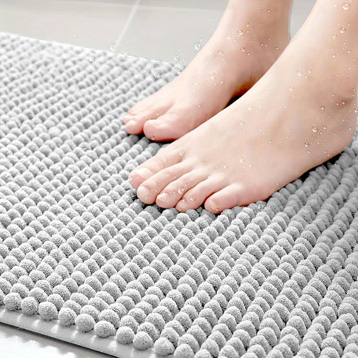 BowLift | HoekZacht L-shaped Shower Mat – Plush Non-Slip Bath Mat with High Absorbency