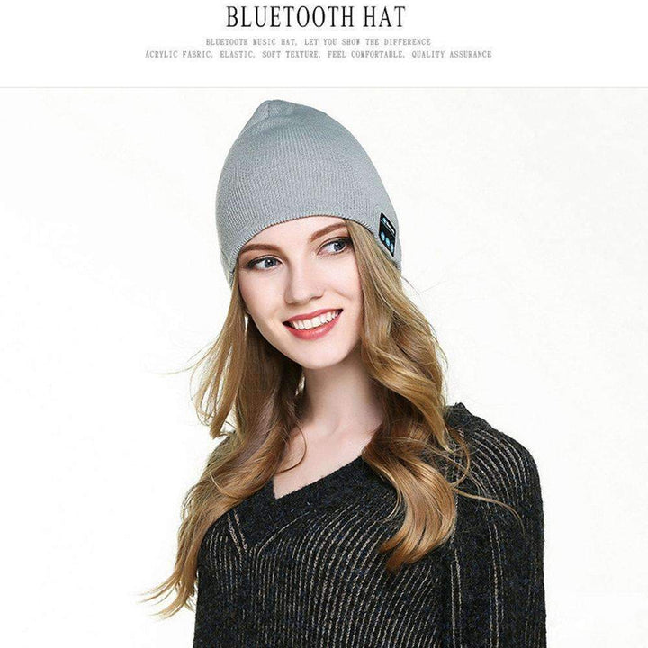 BowLift | Wireless Bluetooth Smart Hat Cap Earphone Speaker and Volume Control Mic Warm Winter