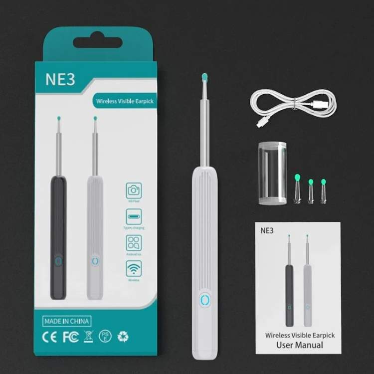 BowLift | EarScope Pro Ear Wax Removal Kit | High-Resolution Camera & LED Lights for Safe Home Use