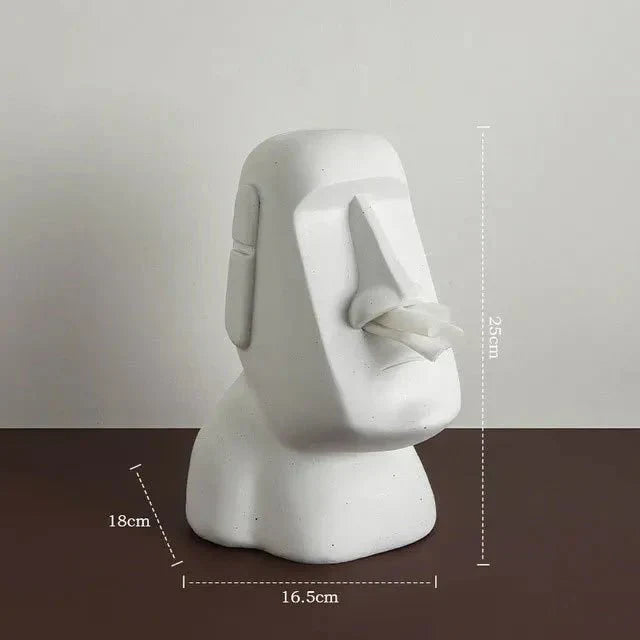 BowLift | Tissue box in Easter Island statues design