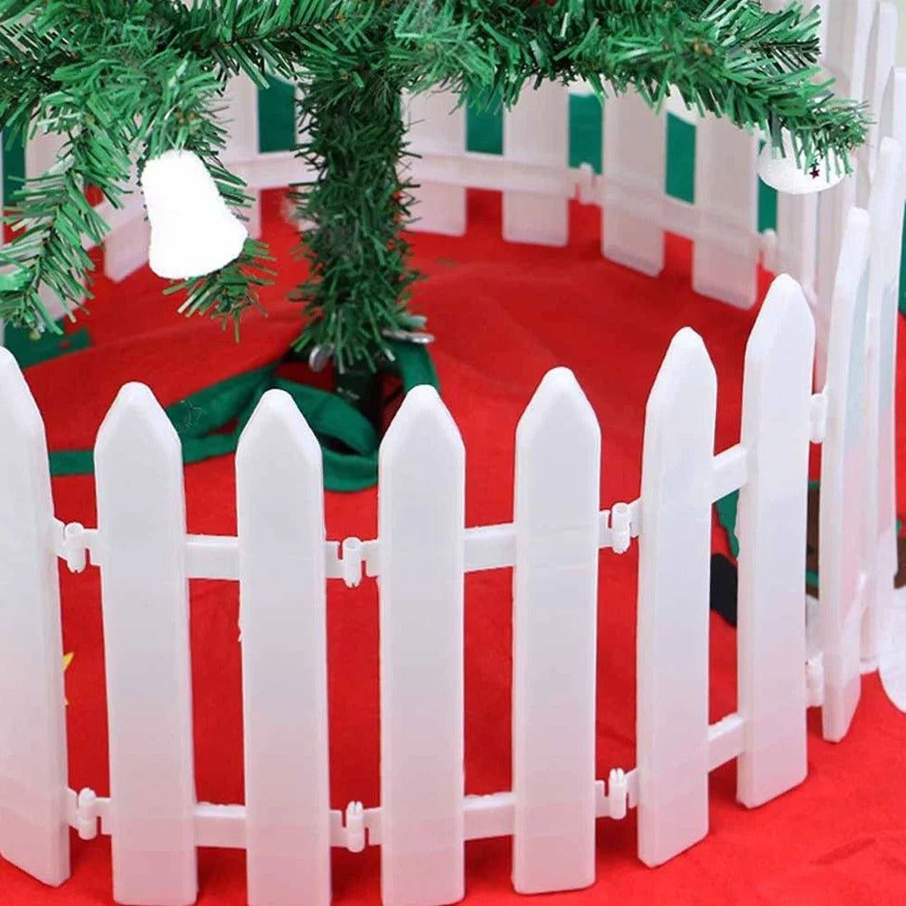 BowLift | Christmas Tree Fence - Christmas White Fence for Home Decor Easy to Assemble