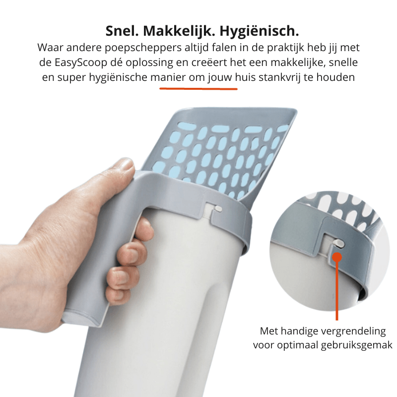 BowLift | QUICKCLUMP – Cat Litter Scoop with Built-In Odor-Blocking Waste Container