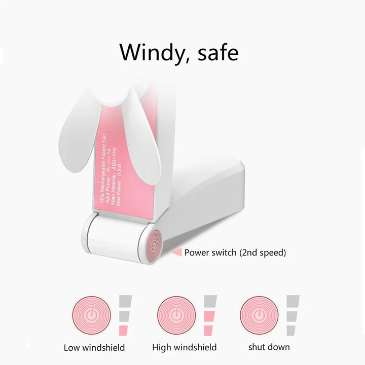 Compact Rechargeable Handheld Fan | Bowlift