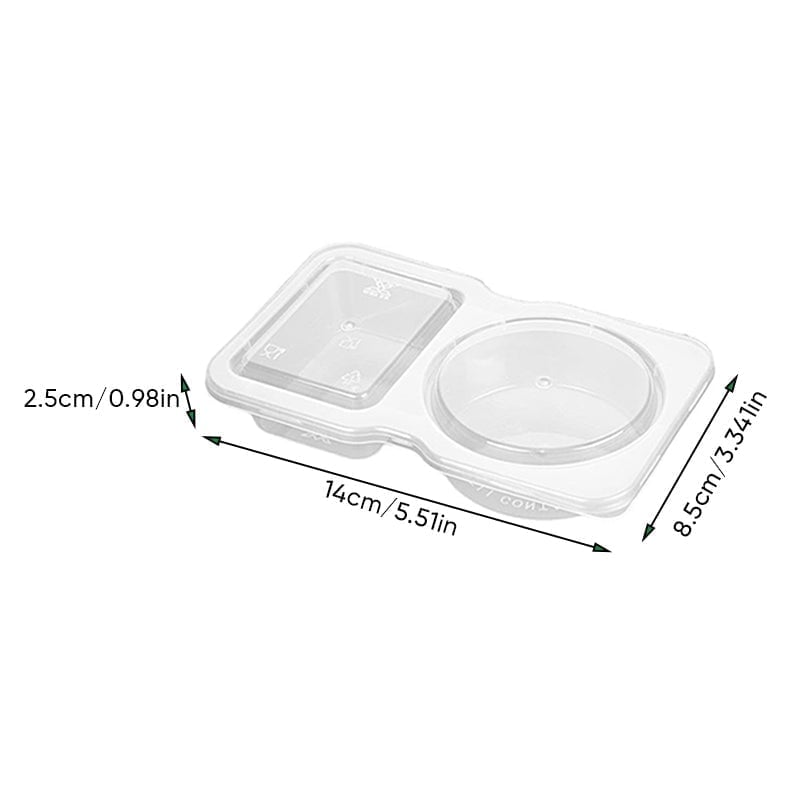 BowLift | Double Compartment Snack Containers with Lids