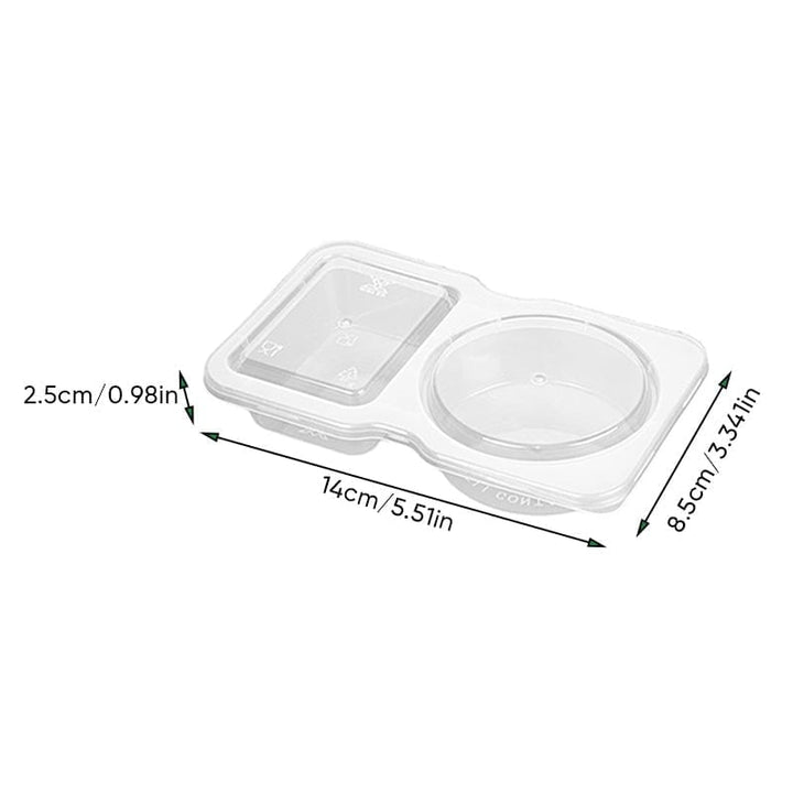 BowLift | Double Compartment Snack Containers with Lids