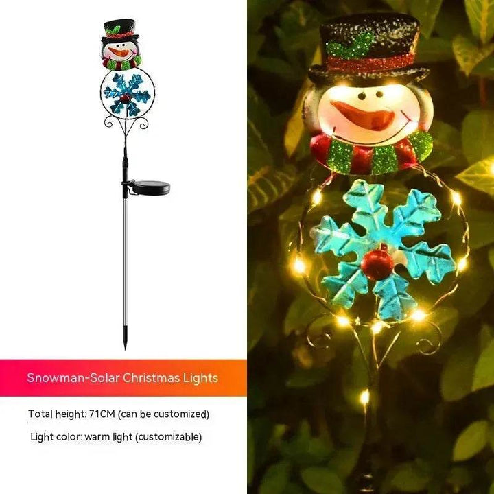 BowLift | Solar Christmas Led Snowman Elk Ground Plug Light