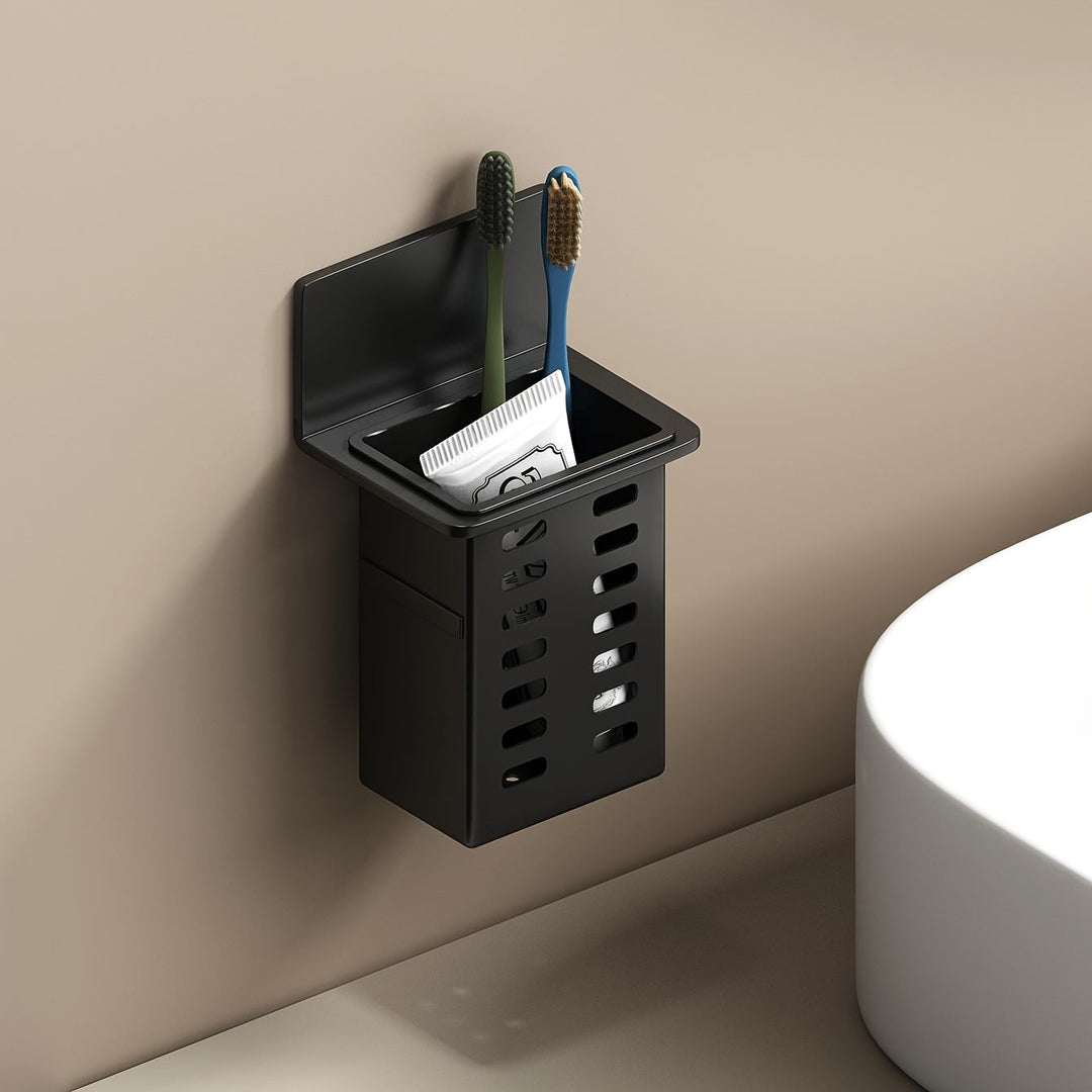 ChicStore - Black Wireless Wall Storage for Cosmetics Bowlift