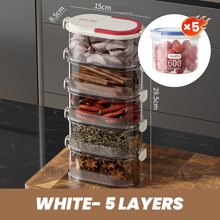 AromaNest — No more chaos, spice-fresh order at the press of a button | Bowlift