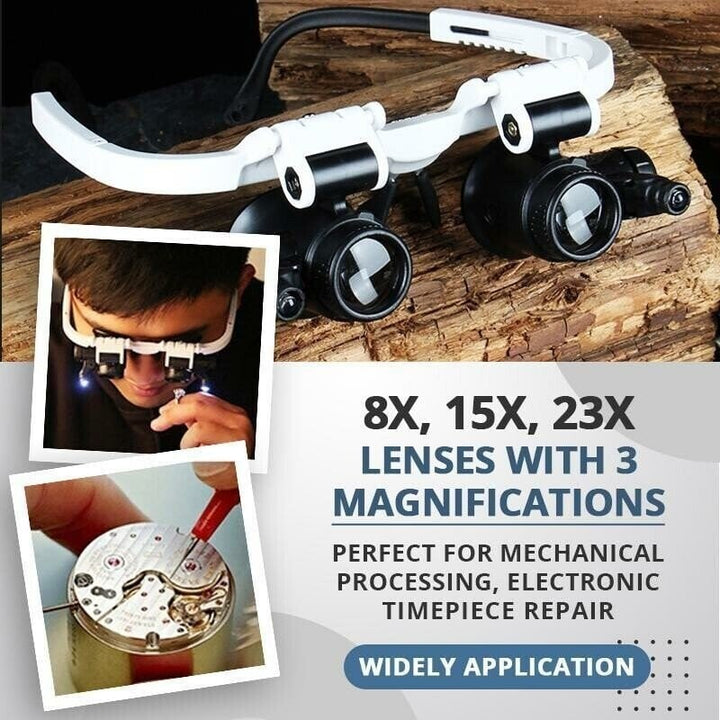 BowLift | LED Glasses Magnifier 8x 15x 23x