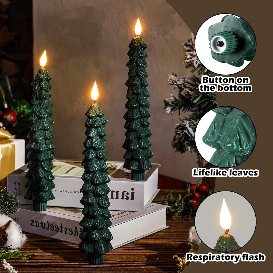 BowLift | LED Christmas Candle | Musical Flameless Candlelight | Holiday Decoration for Warm Ambience