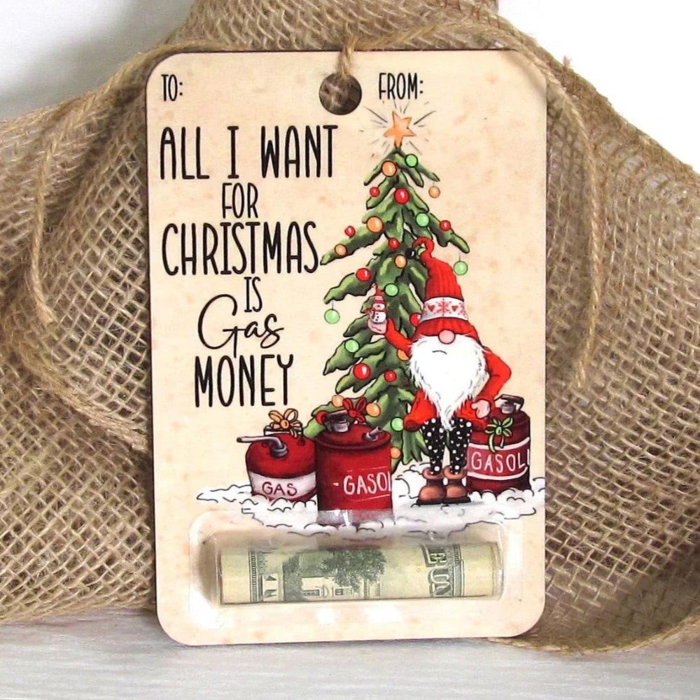BowLift | Christmas Wooden Money Holder Ornament