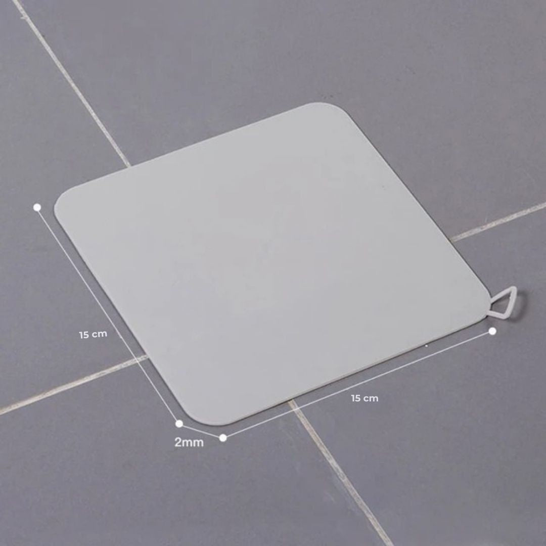 EcoFlow Shower Drain Silicone Cover | Anti Odour Mat - Catches Hair and Debris - Prevents Clogs in the Shower Bowlift